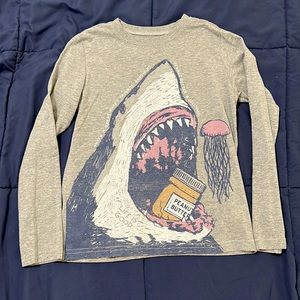 Long sleeve PB&J shark shirt